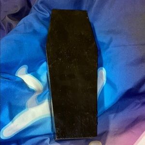 Wooden coffin jewelry holder